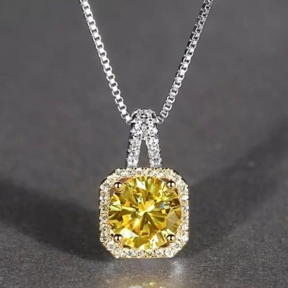 Jewelry - Yellow AAAA+ Zircon Women's Necklaces